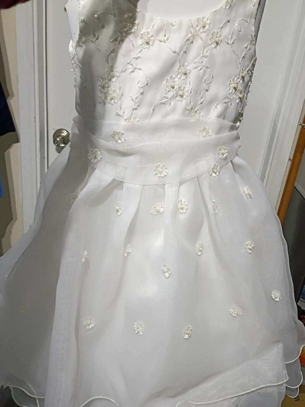 Swea Pea and Lilli Flower Girl Formal Dress Size 7 with headdress